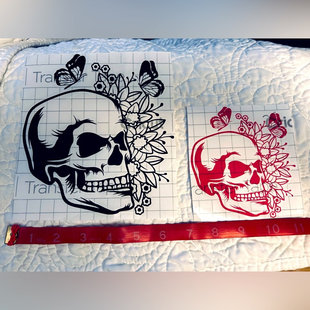 2 Vinyl Decals Black & Hot Pink